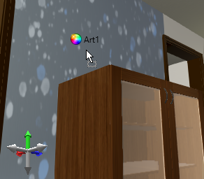 Drag Appearance Image showing an Appearance being dragged onto a target model