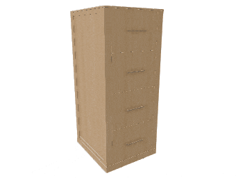 animation of the animate scale entity on a filing cabinet