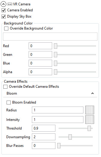 Camera Properties
