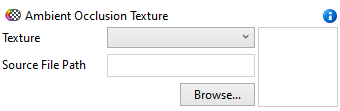 Appearance Ambient Occlusion Texture Image showing the Ambient Occlusion Texture user interface in a 3D Document