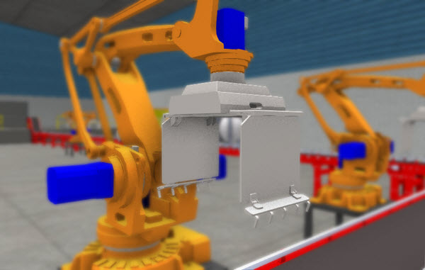 Depth of Field Image of robot arm with Depth of Field