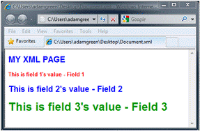 XML
Display